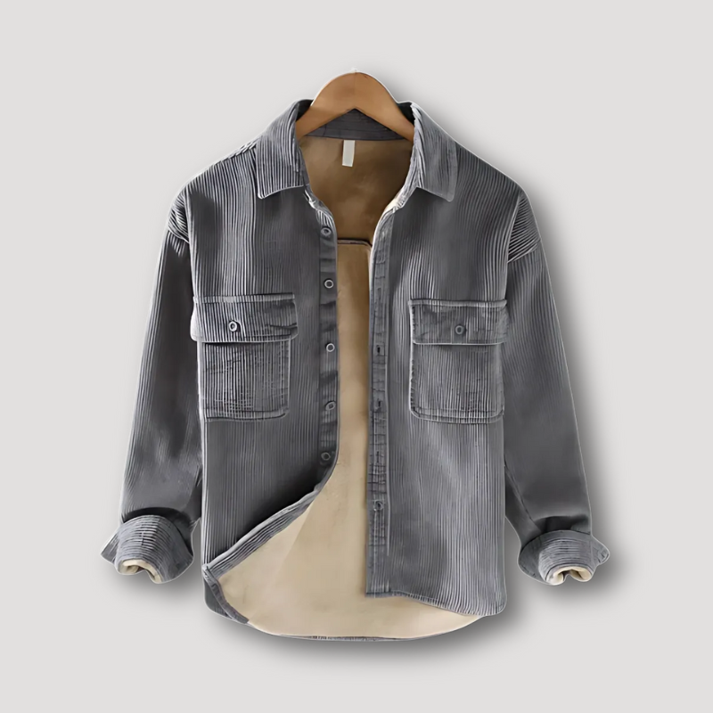 WeichgepolsterteHerrenjackeausCordfell-Gray-Front-Luxe-Berlin.png